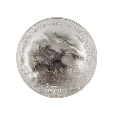 Sete Summas - Mount Vinson - Moeda de Prata de 25 dólares - BU 2022