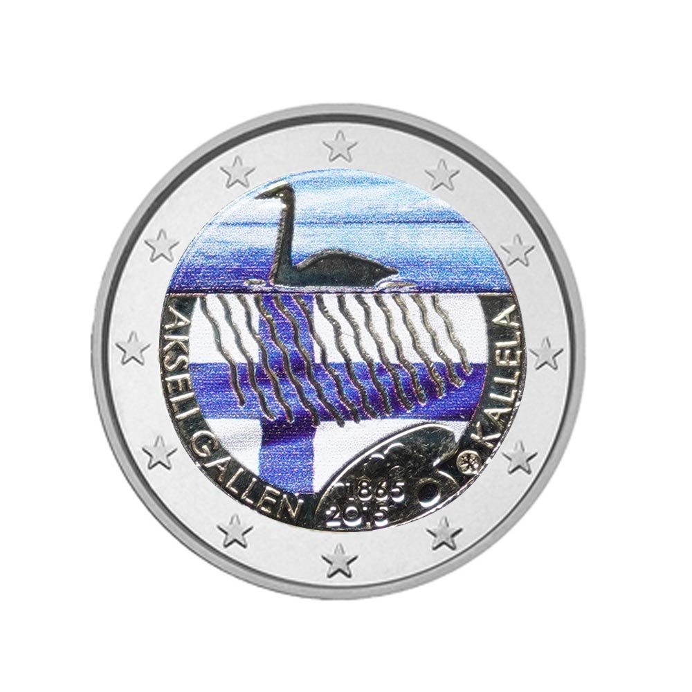 Finnlande 2015 - 2 Euro Commémorative - Ein Schritt von Gallen Kallela - Colorisée