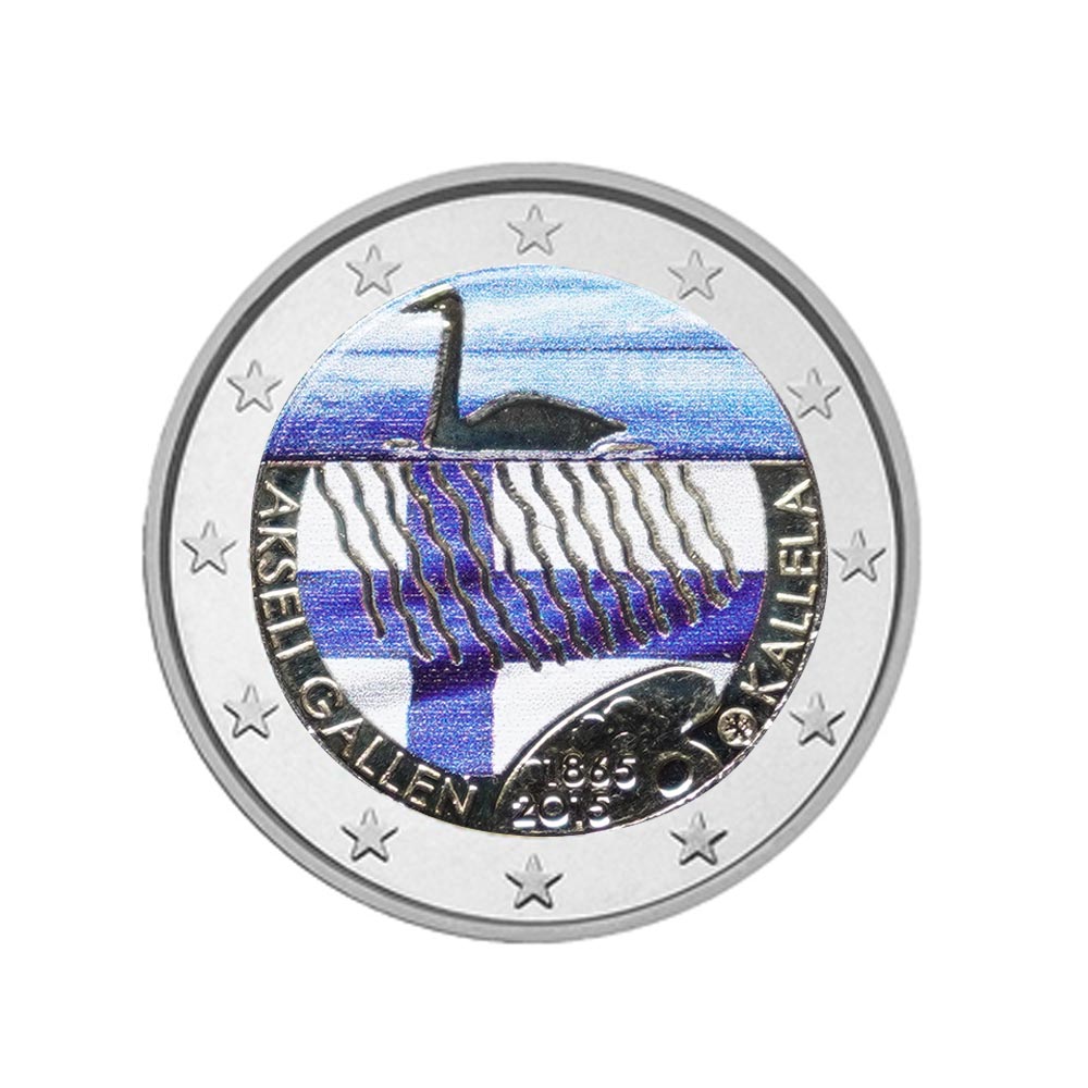 Finlande 2015 - 2 euro Commémorative - Akseli Gallen Kallela - Colorisée