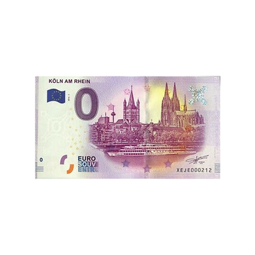 Billet souvenir de zéro euro - Köln am Rhein - Allemagne - 2016