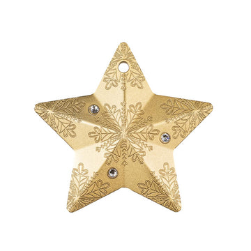 Holiday Ornament - Snowflake Star Gilded - 5 dollars money - BE 2023