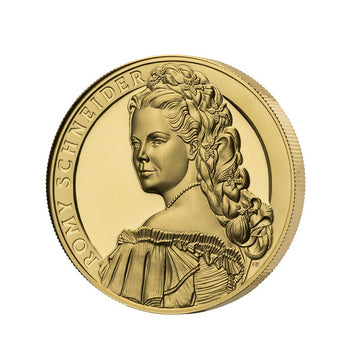 Portret van goud - Romy Schneider - valuta van 1 oz of - be 2022