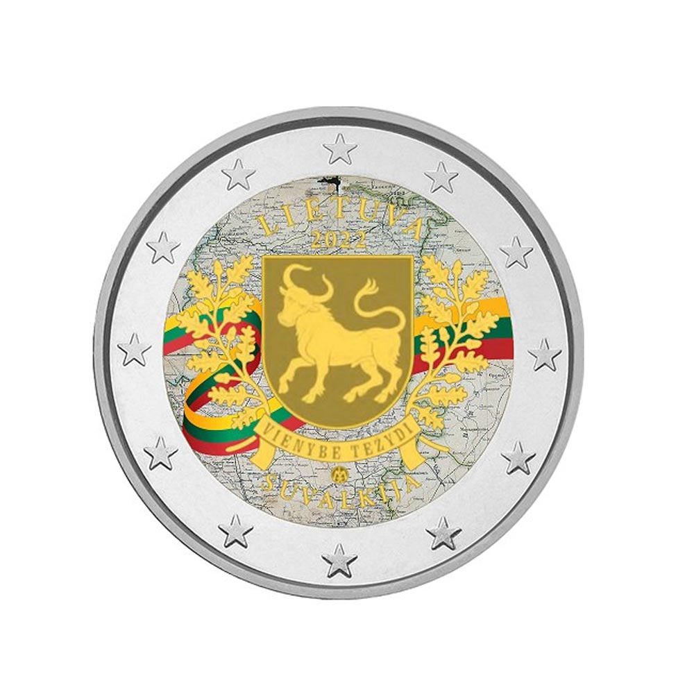 Lituanie 2022 - 2 Euro Commémorative - Région éthnographique de Suvalkija - Colorisée #3