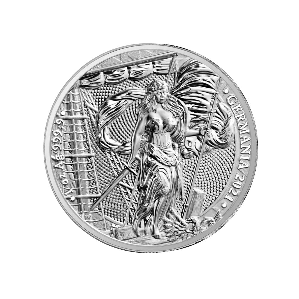 Lady Germania - 2021 - 1 oz - zilver - BU