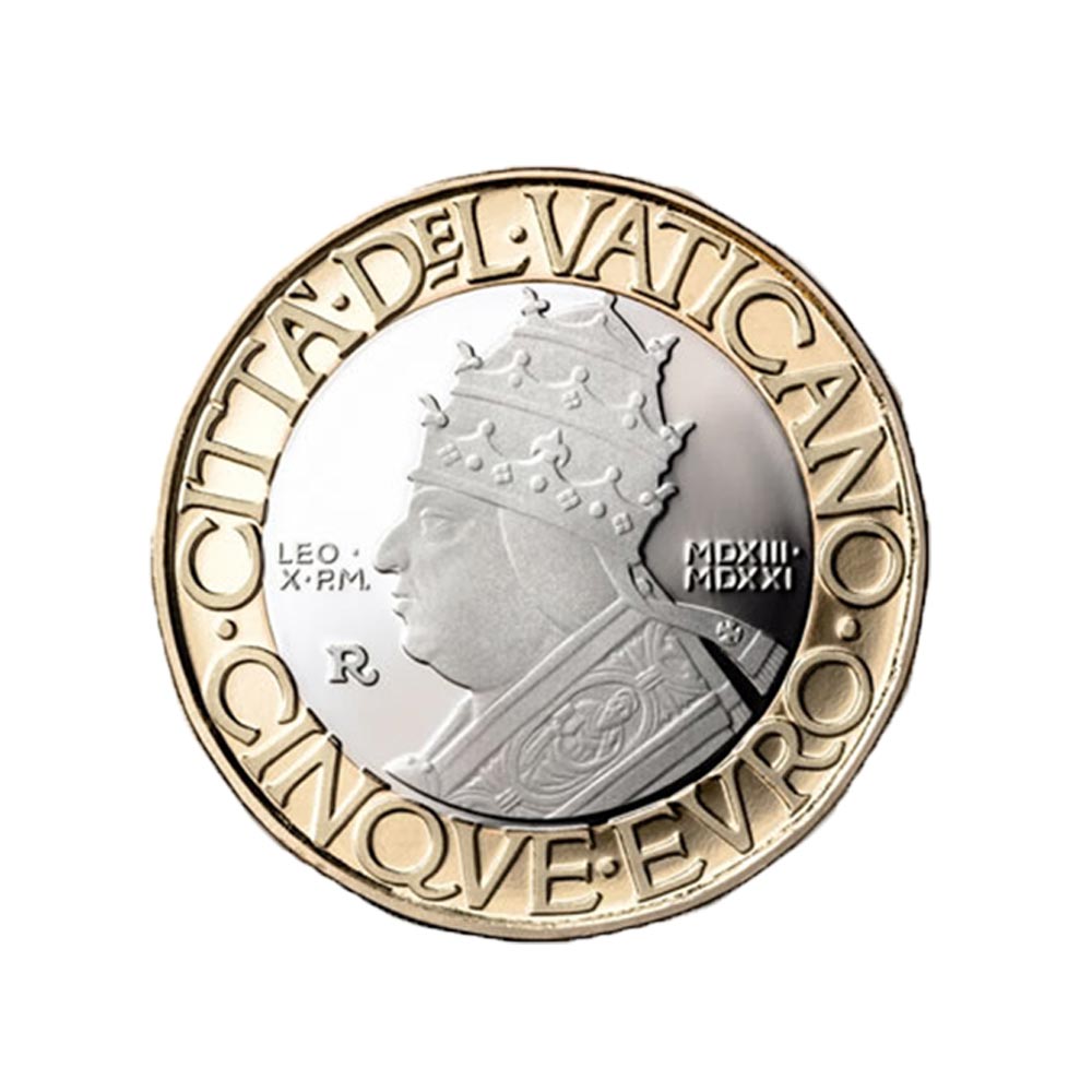 Vatican 2021 - 5 Euro Commémorative - 5è Centenaire de la mort du Pape Léon X - BE