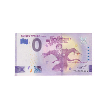 Billet souvenir de zéro euro - Parque Warner 2 - Espagne - 2022