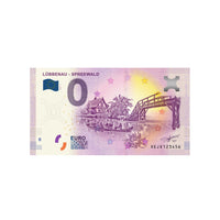 Souvenir ticket from zero euro - lübbrenau -spreewald - Germany - 2019