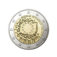 Áustria 2015 - 2 Euro comemorativo - bandeira européia