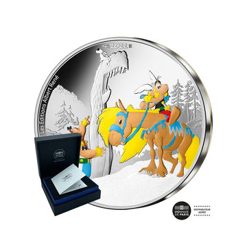 asterix 10 euro argent griffon colorisé
