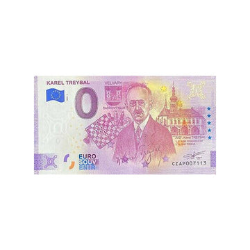Souvenir ticket from zero to Euro - Karel Treybal - Slovakia - 2020