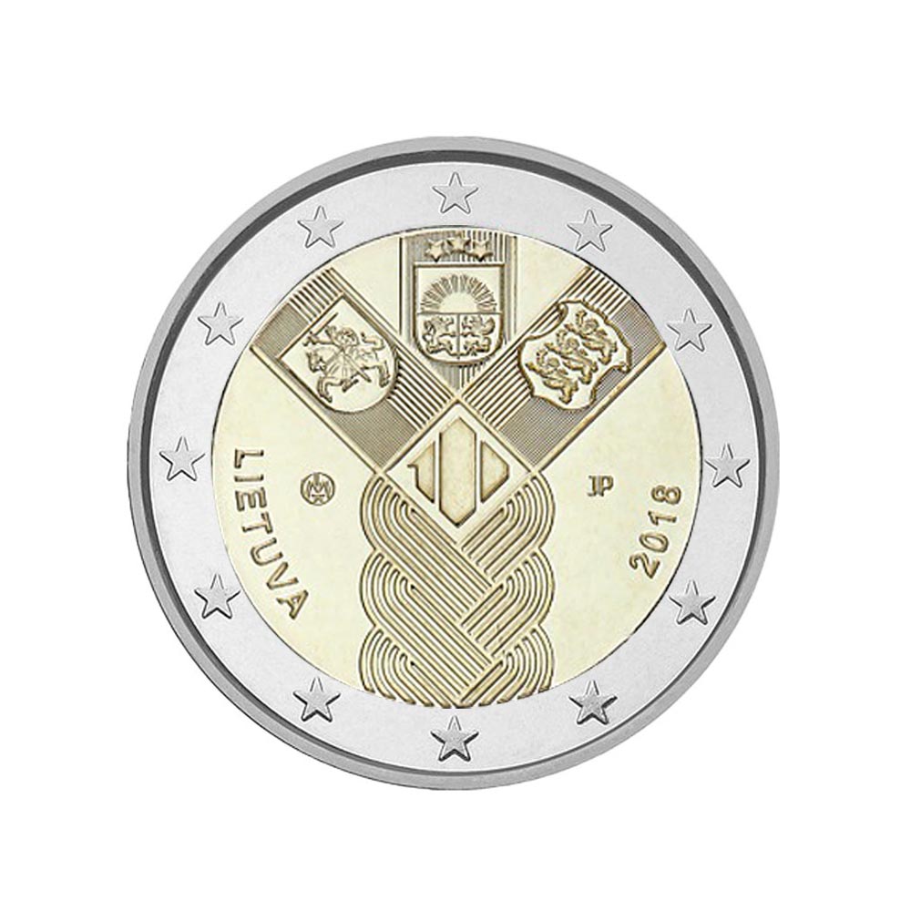 Litauen 2018 - 2 Euro Gedenk - Unabhängigkeit der baltischen Länder