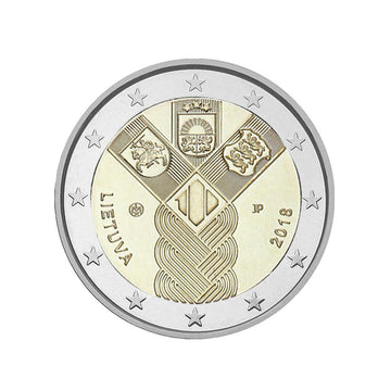 Lituania 2018 - 2 Euro Commemorative - Indipendenza dei paesi baltici