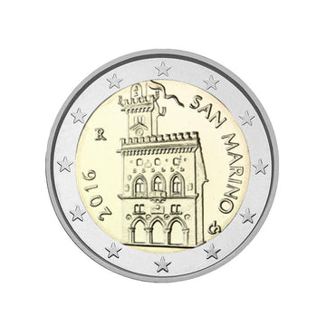 Saint Marin 2016 - 2 Euro Commémorative - Palais du Gouvernement