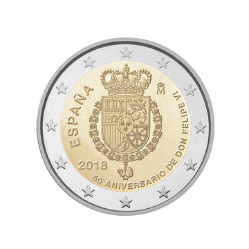 Spagna 2018 - 2 Euro Commemorative - Felipe VI Anniversary
