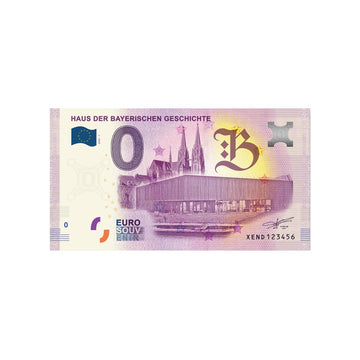 Bilhete de lembrança de Zero Euro - Haus der Bayerischen Geschichte - Alemanha - 2020