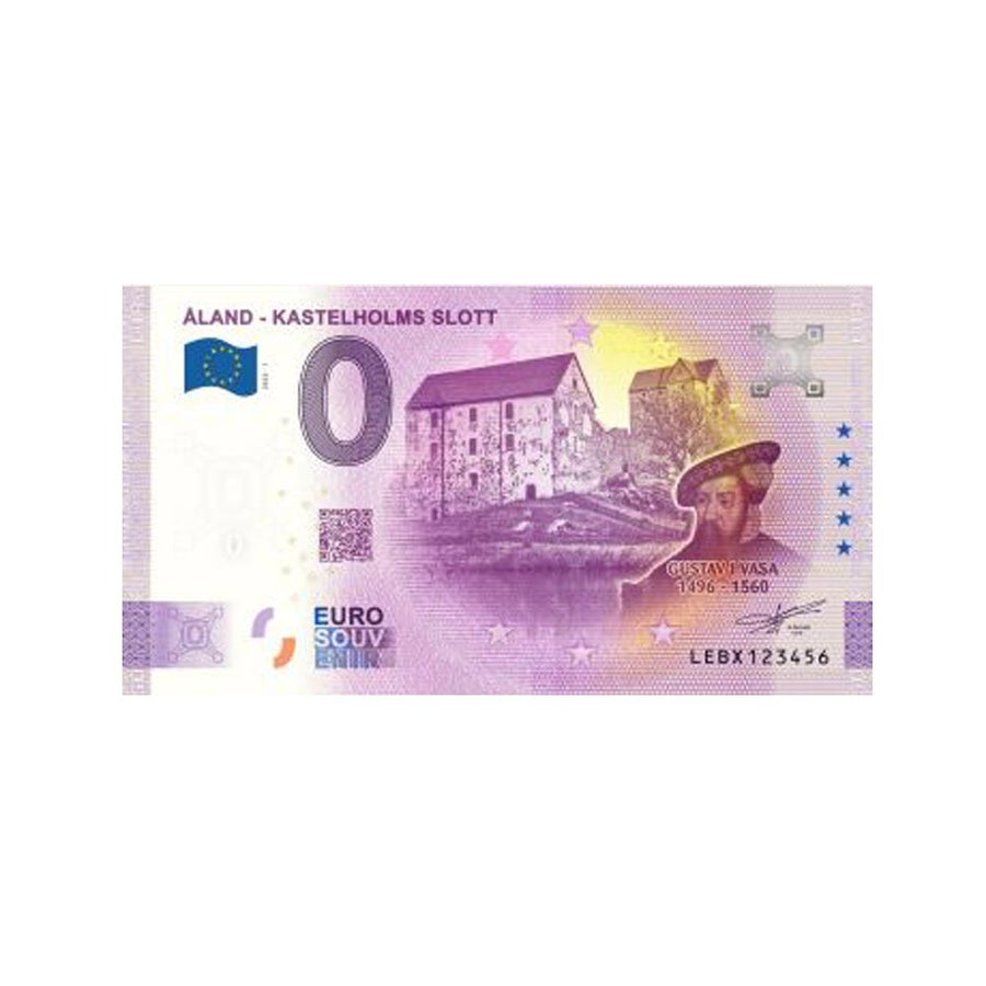 Billet souvenir de zéro euro - Aland - Kastelholms Slott - Finlande - 2022
