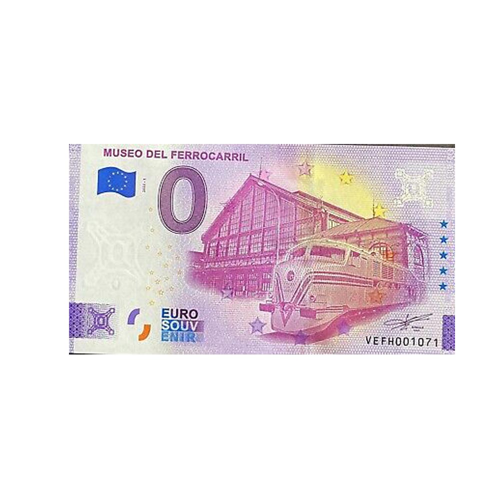 Billet souvenir de zéro euro - Museo del Ferrocarril - Espagne - 2022