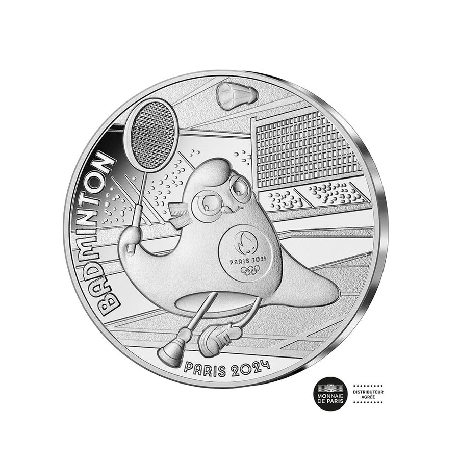 Parijs 2024 Olympische Spelen - Badminton (9/9) - Valuta van € 10 geld - Wave 1