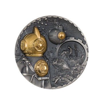 steampunk nautilus 20 dollars argent 