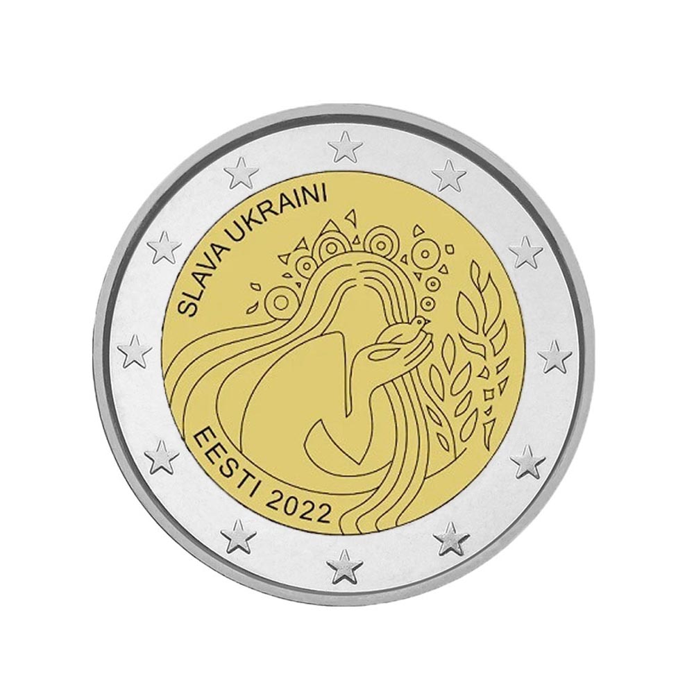 Estonia 2022 - 2 Euro Commemorative - Gloria in Ucraina