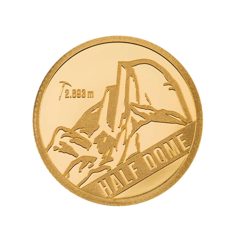Moutains - Half Dome - Currency of 5 dollar gold - BE 2023