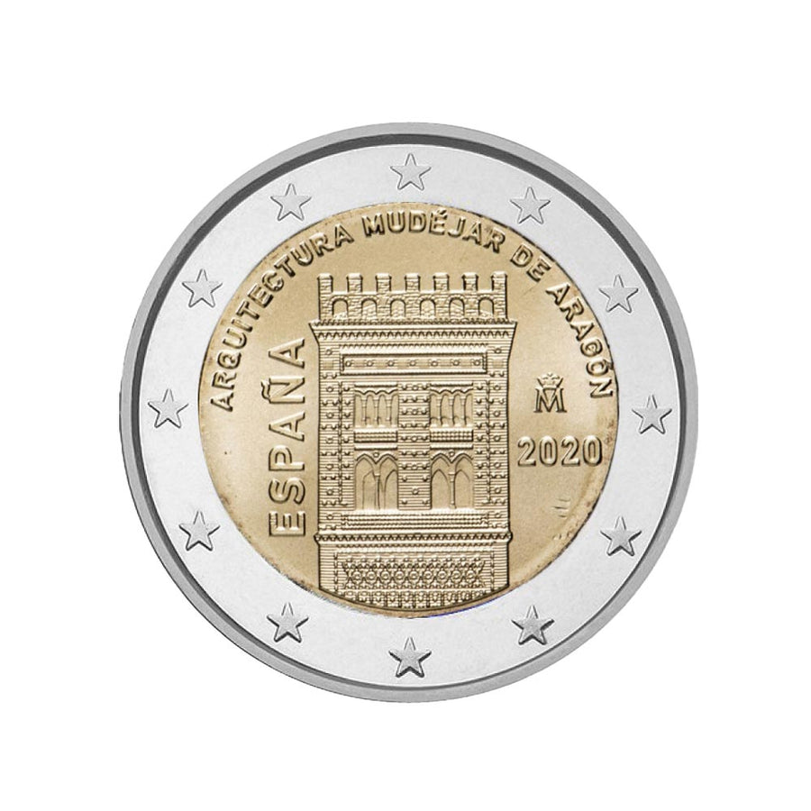 Spain 2020 - 2 Euro commemorative - Mudejare architecture of Aragon