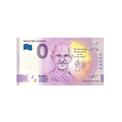 ⁣⁢Zero Euro Souvenir Banknote - Mahatma Gandhi - India - 2023⁤⁣