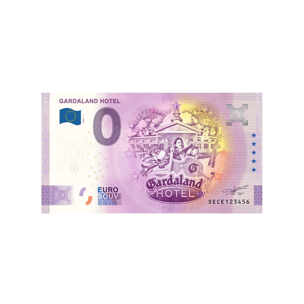 Billet souvenir de zéro euro - Gardaland Hotel - Italie - 2020