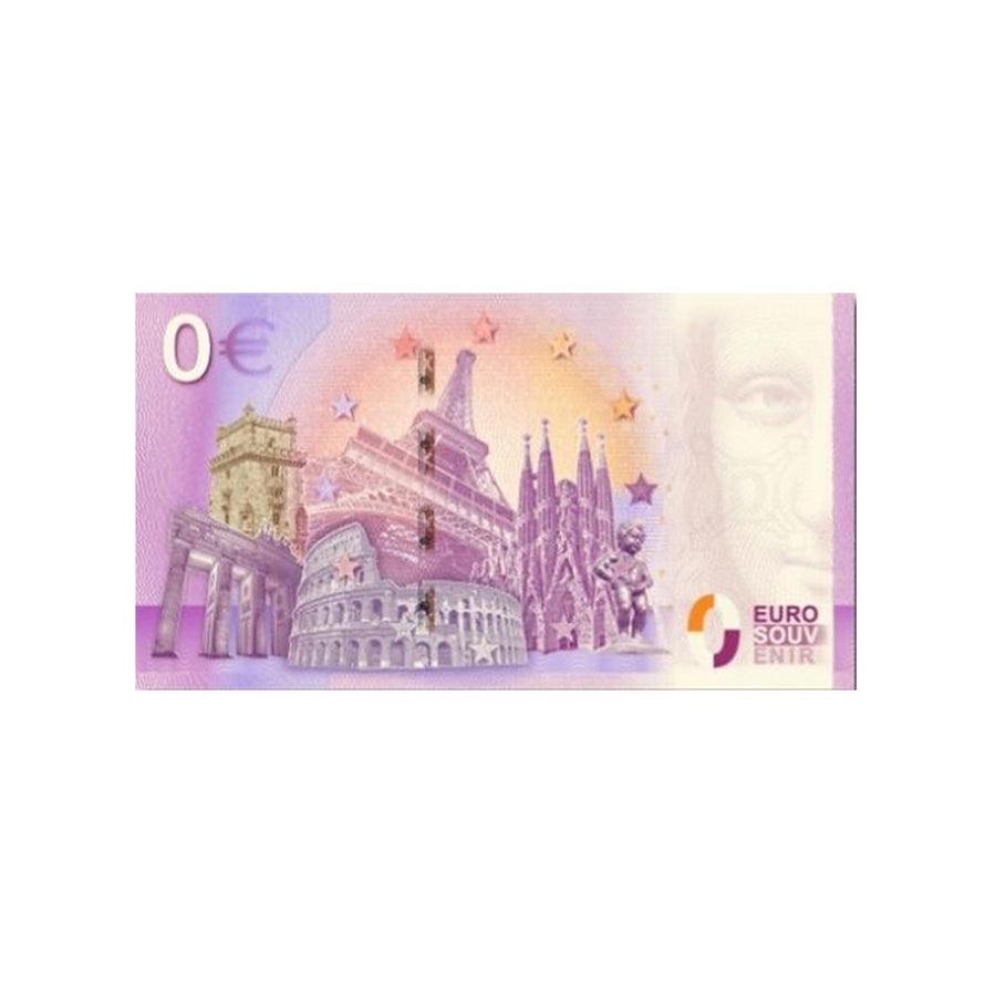 Billet souvenir de zéro euro - Bath Abbey-Somerset - Angleterre - 2022