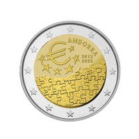 Andorra 2022 - 2 Euro Commemorative - 10 anni dell'accordo monetario tra l'Unione Europea e il Principato - BU