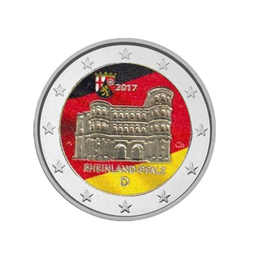 Duitsland 2017 - 2 euro herdenking - Rhineland -Palatinate - gekleurd