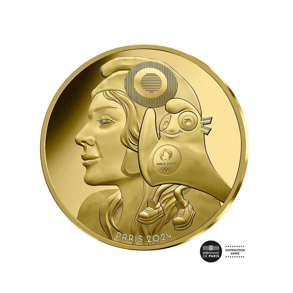 Paris Olympic Games 2024 - The mascot and the Republic - money of 500 € gold - BU - Wave 1