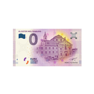 Souvenir Ticket van Zero Euro - Kloster Weltenburg - Duitsland - 2019