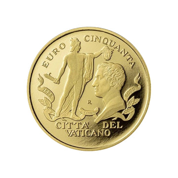 Cité du Vatican - currency of 50 euros - 200th anniversary of the death of Antonio Canova - BE 2022