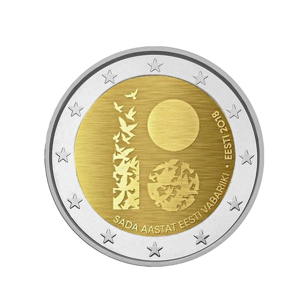 Estonie 2018 - 2 Euro Coincard - Centenaire de la Première Déclaration de l'Indépendance