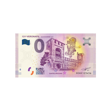 Biglietto souvenir da zero euro - 131a veronafil - Italia - 2018