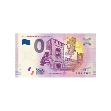 Souvenir ticket from zero euro - 131a veronafil - Italy - 2018