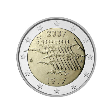 finlande 2007 2 euro independance finlande