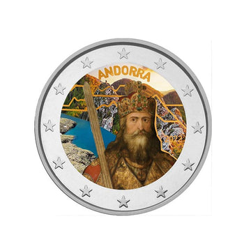 Andorra 2022 - 2 Euro commemorative - Legend of Charlemagne - Colorized