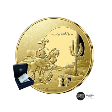 Lucky Luke, a cotton cotboy - 100 € or 1/2 oz currency - BE 2021