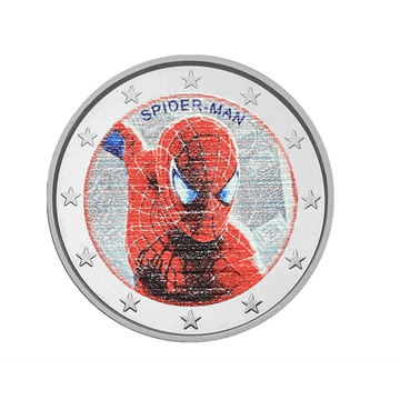 Super -herói - 2 euros comemorativo - colorido