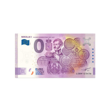 Souvenir -Ticket von Null bis Euro - Nikolai I - Finnland - 2020