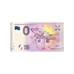 ⁣⁢Nul euro souvenir biljet - Douglas DC-3 - Portugal - 2019⁤⁣
