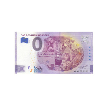 Souvenir -Ticket von null Euro - Das Begrüssungsled - Deutschland - 2020