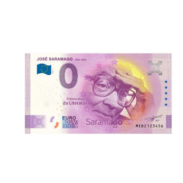 Souvenir -Ticket von Null Euro - José Saramago Jubiläum - Portugal - 2022