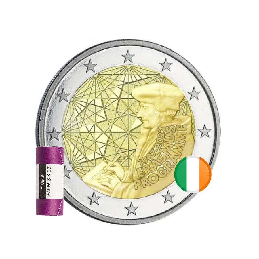 Ireland - 2 Euro commemorative - 35 years of the Erasmus program - 2022