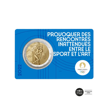 Paris Games Olímpicos 2024 - € 2 Comemorativo BU 2/5 - Ano 2