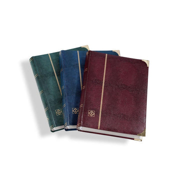 A4 luxury workbook, 64 white pages, crocodile -style cover with metal corners