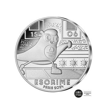 Pariser Olympischen Spiele 2024 - Zäune (5/9) - Währung von 10 € Geld - Welle 1