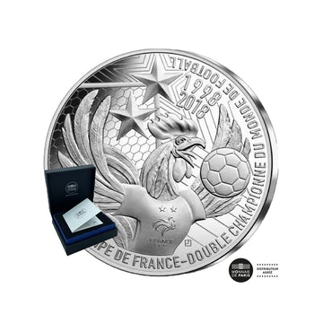 Campione del mondo francese - valuta di qualità d'argento € BE - Vintage 2018